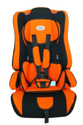 Автокресло детское (9-36кг) черно-оранжевое, 5-точечных ремней безопасности, 3 положения ремней безопасности по росту ребенка. Трансформируется в бустер AUTOLUXE AUSQ308-BO