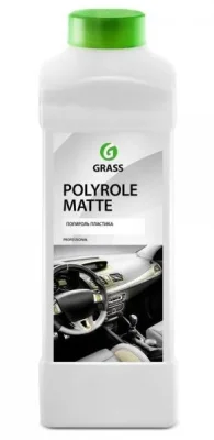 Очиститель пластика Polyrole Matte ваниль: профессион.матовый очиститель-полироль для пластиковых, кожаных и резиновых элементов салона и шин (аналог ATAS PLAK 2R), 1 л GRASS 110268