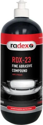 Полироль для окончательной полировки и придания блеска поверхности после использования абразивных паст (напр., RDX-10), с полир.кругом cредней жесткости, 1 л RADEX RAD170423