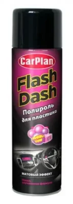 Полироль пластика матовый Flash Dash Fragrance Бабл гам 500 мл CARPLAN RFB500
