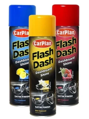 Полироль пластика матовый Flash Dash Fragrance Ваниль 500 мл CARPLAN RFV500