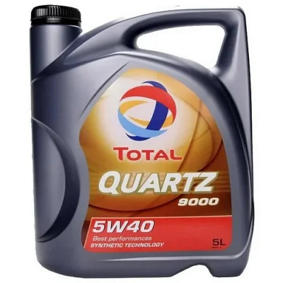Моторное масло 5W40 синтетическое Quartz 9000 5 л TOTAL 148650
