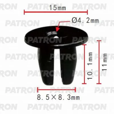Фиксатор пластиковый Lexus,Mitsubishi,Nissan,Subaru,Toyota применяемость: бампер PATRON P37-0001