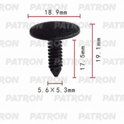Клипса пластмассовая Chrysler, GM применяемость: внутренняя отделка PATRON P37-0081