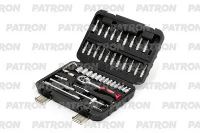 Набор инструментов (бытового назначения) 46 пр: 1/4 inch, 4 - 14 мм, 6 граней PATRON P-4262