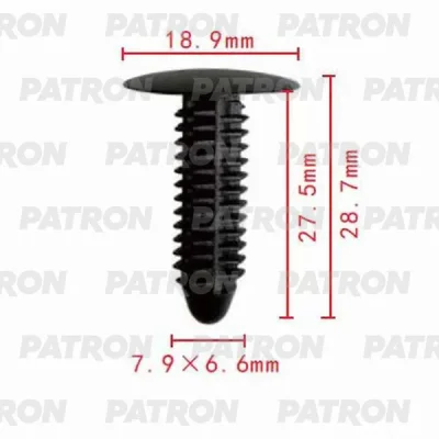Клипса пластмассовая GM применяемость: внутренняя отделка PATRON P37-0154