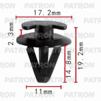 Клипса пластмассовая BMW, Ford применяемость: внутренняя отделка PATRON P37-0263