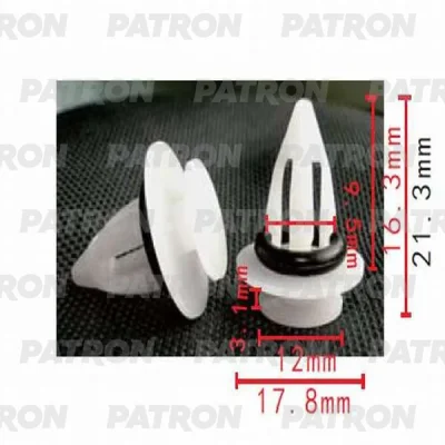 Клипса пластмассовая BMW применяемость: внутренняя отделка PATRON P37-0264
