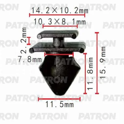 Клипса пластмассовая Citroen, Peugeot применяемость: молдинги PATRON P37-0274