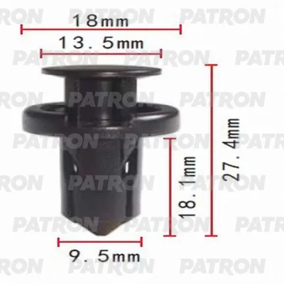 Клипса пластмассовая Infiniti, Nissan, Subaru применяемость: бампер PATRON P37-0341