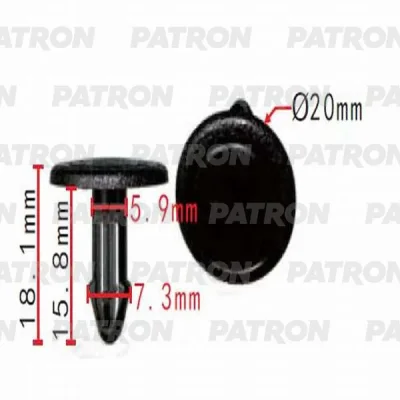 Клипса пластмассовая Acura,Honda применяемость: панель приборов PATRON P37-0471