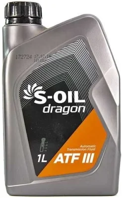 Жидкость гидравлическая DRAGON ATF III 1L S-OIL DATFIII1