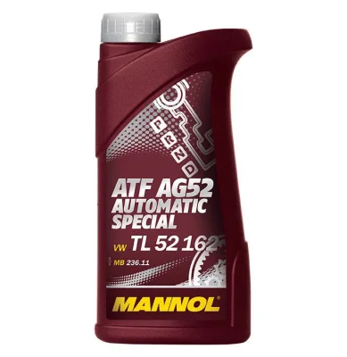 Масло трансмиссионное полусинтетическое ATF AG52 Automatic Special 1 л MANNOL 1612