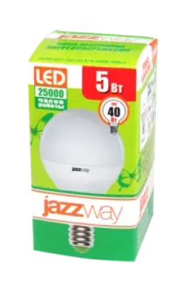 Лампа PLED- ECO- G45 5w 3000K E14 JAZZWAY 4690601036896