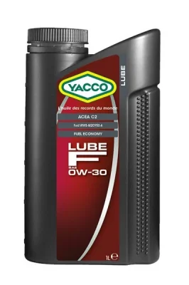 Масло моторное синтетическое 1 л - ACEA C2 Ford WSS-M2C950-A YACCO YACCO 0W30 LUBE F/1