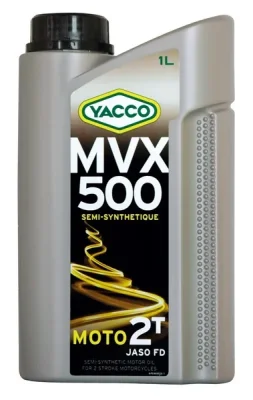 Масло моторное полусинтетическое 1 л - API TC , ISO-L-EGD JASO FD YACCO YACCO MVX 500 2T/1