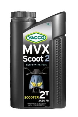 Масло моторное полусинтетическое 1 л - API TC , ISO-L-EGD JASO FD YACCO YACCO MVX SCOOT 2/1