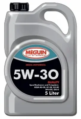 Моторное масло 5W30 синтетическое Megol Quality 5 л MEGUIN 6567