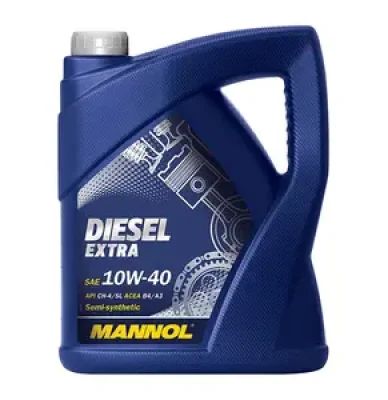 Моторное масло 10W40 полусинтетическое Diesel Extra 5 л MANNOL 2790