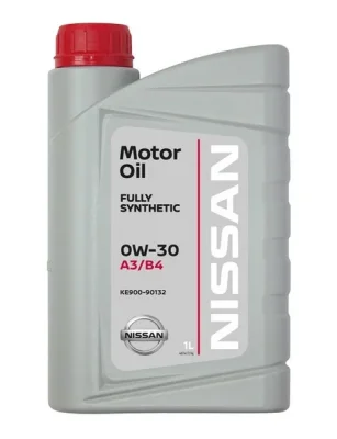Масло моторное синтетическое 1л - 0W30 MOTOR OIL FS A3/B4 NISSAN KE90090132R