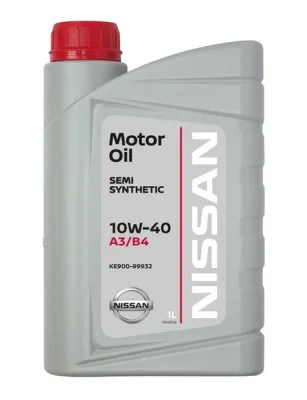 Масло моторное полусинтетическое 1л - 10W40 MOTOR OIL SS A3/B4 NISSAN KE90099932R