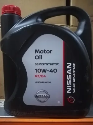 Масло моторное полусинтетическое 5л - 10W40 MOTOR OIL VALUE ADVANTAGE NISSAN KE90099942VA