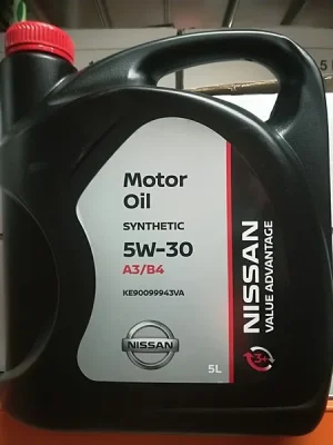 Масло моторное синтетическое 5л - 5W30 MOTOR OIL VALUE ADVANTAGE NISSAN KE90099943VA