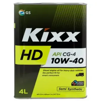 Моторное масло 10W40 полусинтетическое HD CG-4 4 л KIXX L525544TE1
