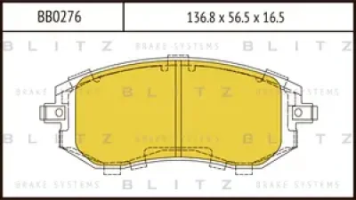 BB0276 BLITZ Колодки тормозные дисковые SUBARU Impeza/Legacy III 12/00->