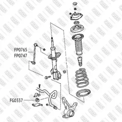FP0747 FIXAR Тяга стабилизатора