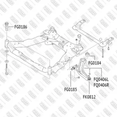 Рычаг подвески FIXAR FQ0406L