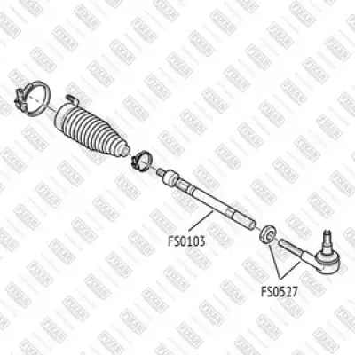 Наконечник рулевой тяги FIXAR FS0527