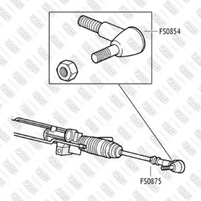 FS0875 FIXAR Тяга рулевая