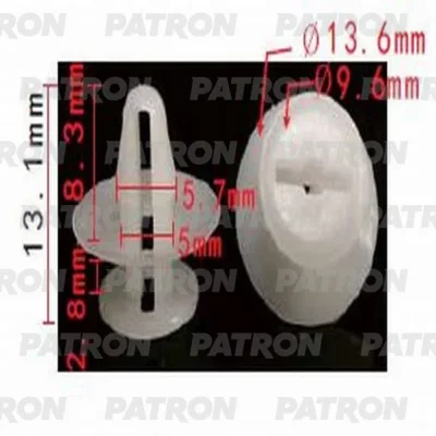 Клипса пластмассовая Ford применяемость: внутренняя отделка - двери PATRON P37-0584
