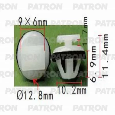 Клипса пластмассовая Infiniti,Nissan применяемость: пороги PATRON P37-0968