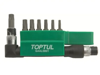 Набор бит "TORX" Т10-Т40 30 мм 8 штук TOPTUL GAAL0801