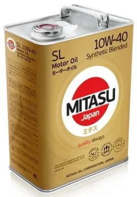 Моторное масло 10W40 полусинтетическое Motor Oil SL 4 л MITASU MJ-124-4