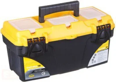Ящик для инструмента пластмассовый ТИТАН 41х21,5х19,7 см (16") с секциями IDEA М2935