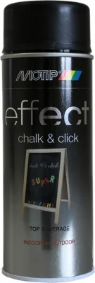 Краска аэрозольная Deco Effect Chalk & Click черный 400 мл MOTIP 303101