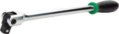 Вороток 1/2" 375 мм с обрезиненной ручкой TOPTUL CFKA1615