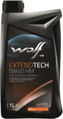 Моторное масло 5W40 синтетическое ExtendTech HM 1 л WOLF 28116/1