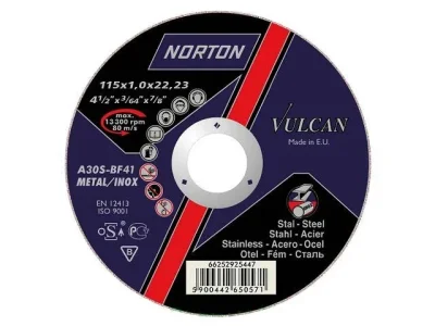 Круг зачистной 125х6,4х22 мм Vulcan для металла NORTON 66252830804