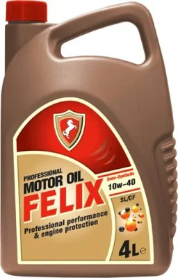 Моторное масло 10W40 полусинтетическое SL/CF 4 л FELIX 430900013