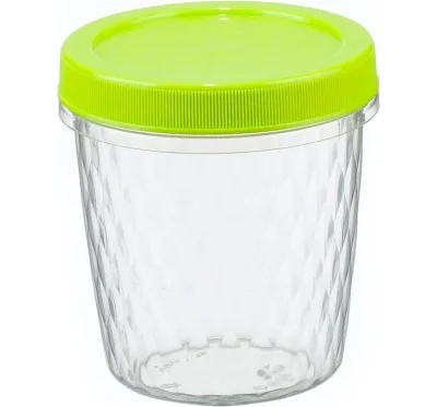 Ёмкость пластиковая для сыпучих продуктов Ролл 0,5 л салатовая IDEA М1471