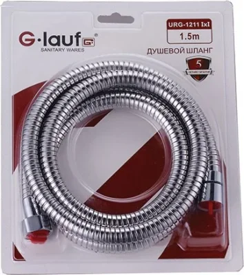 Шланг душевой G.LAUF 1/2"х1/2" 150 см (URG-1211150) Glauf URG-1211II150