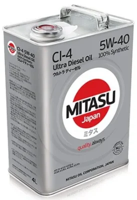 Моторное масло 5W40 синтетическое Ultra Diesel CI-4 4 л MITASU MJ-212-4