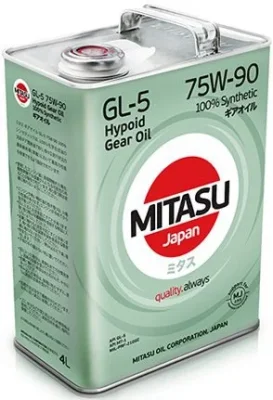 Масло трансмиссионное 75W90 синтетическое Gear Oil GL-5 4 л MITASU MJ-410-4