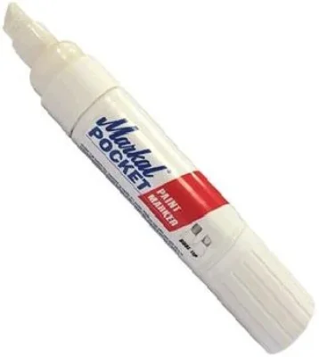 Маркер перманентный на основе жидкой краски Pocket белый Markal 97500