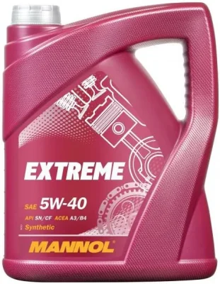 Моторное масло 5W40 синтетическое Extreme 5 л MANNOL 51578