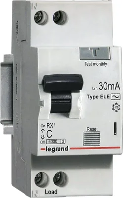 Дифавтомат RX3 6000 1P+N C16 тип AC 30мА LEGRAND 419399